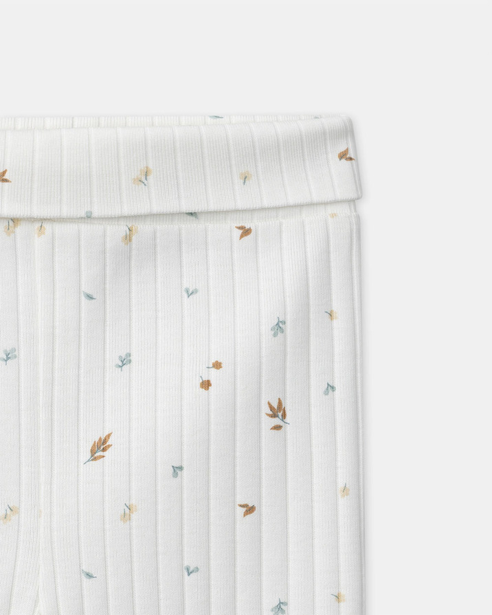 Ensemble haut, pantalon et bonnet imprimé feuillage Coloris écru Sergent Major