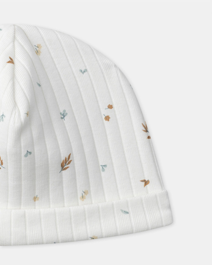 Ensemble haut, pantalon et bonnet imprimé feuillage Coloris écru Sergent Major