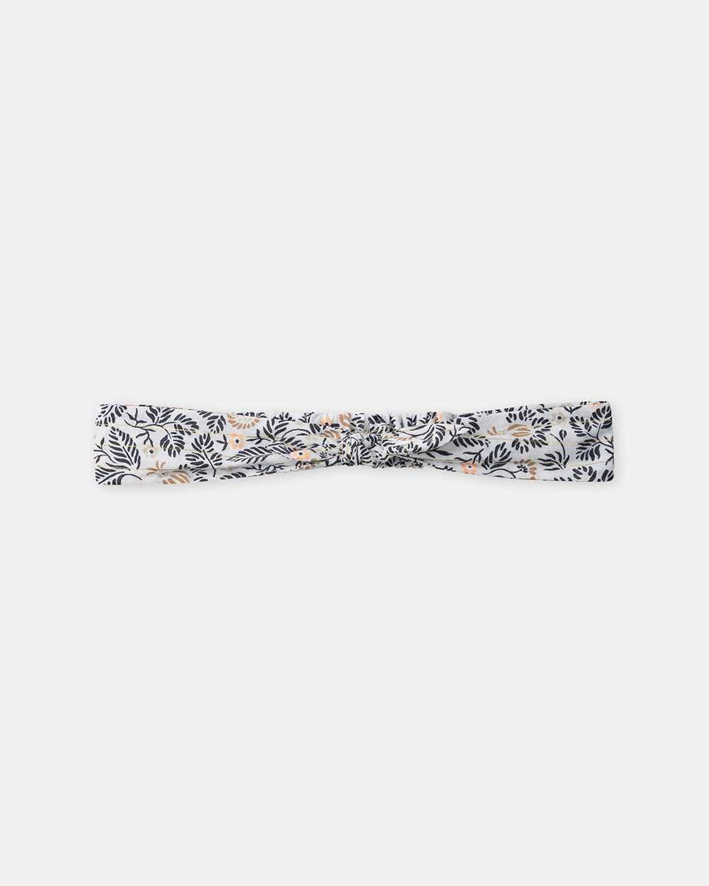 Bandeau cheveux imprim&eacute; fleuri Coloris gris fonc&eacute;  Sergent Major