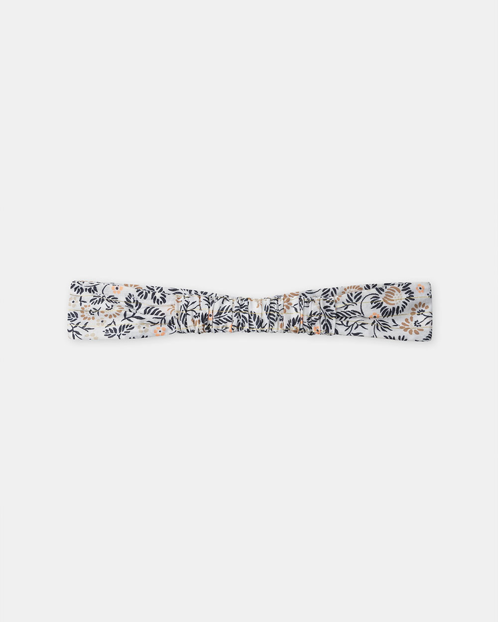 Bandeau cheveux imprim&eacute; fleuri Coloris gris fonc&eacute;  Sergent Major