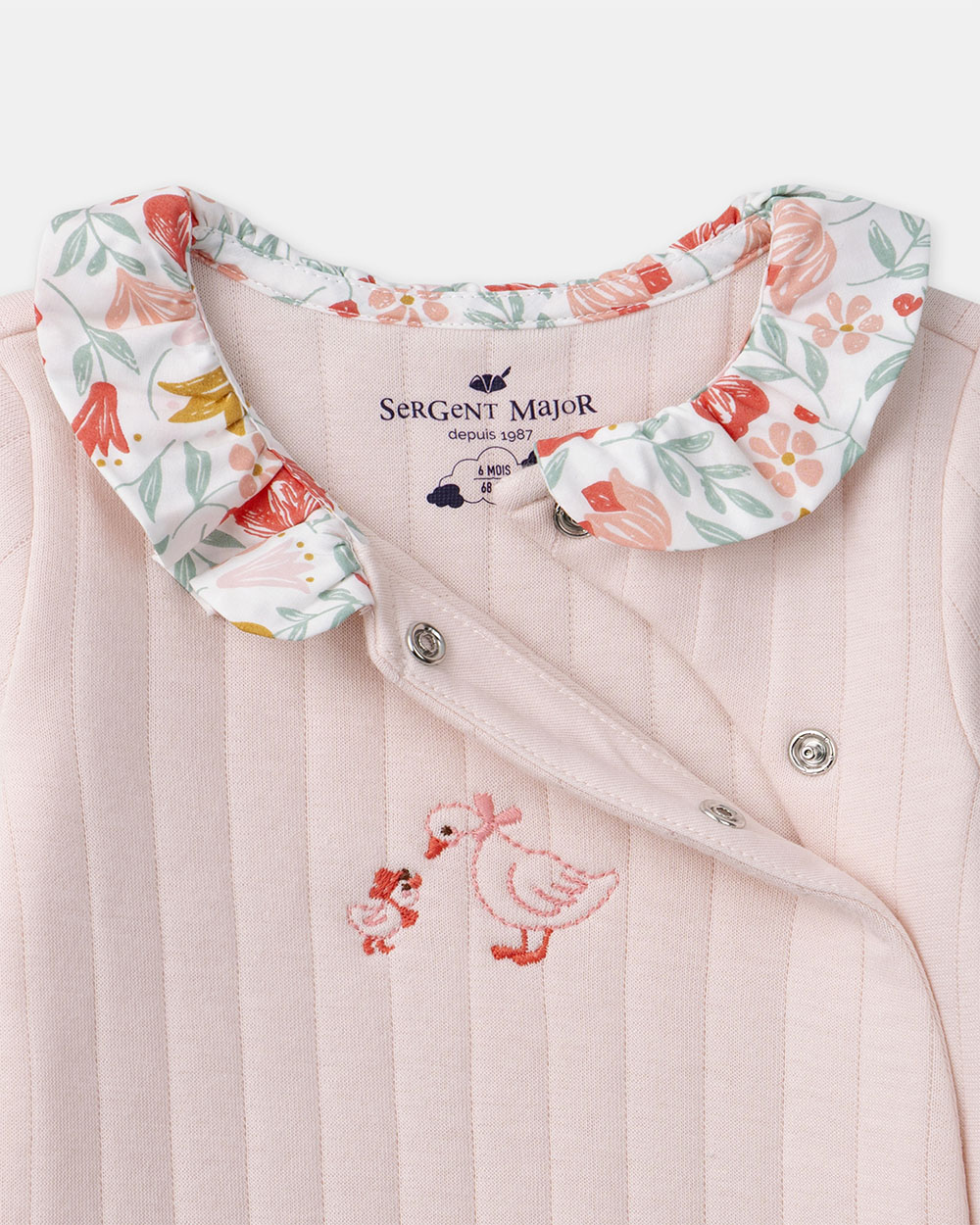 Grenouill&egrave;re rose &agrave; col volant Coloris rose  Sergent Major