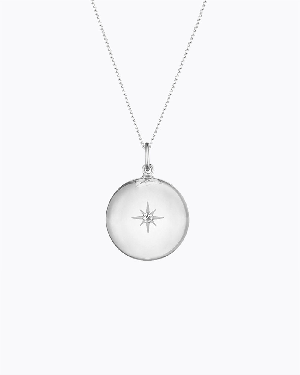 Bola de grossesse Bonne étoile Coloris Argent sur chaine Ilado