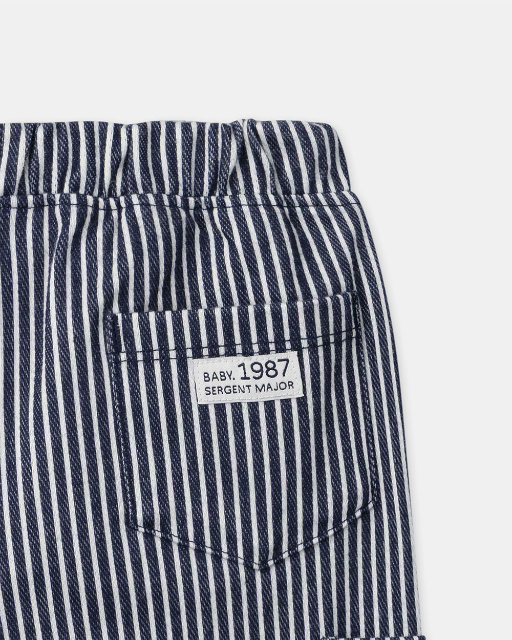 Pantalon &agrave; rayures avec cordon Coloris bleu marine  Sergent Major