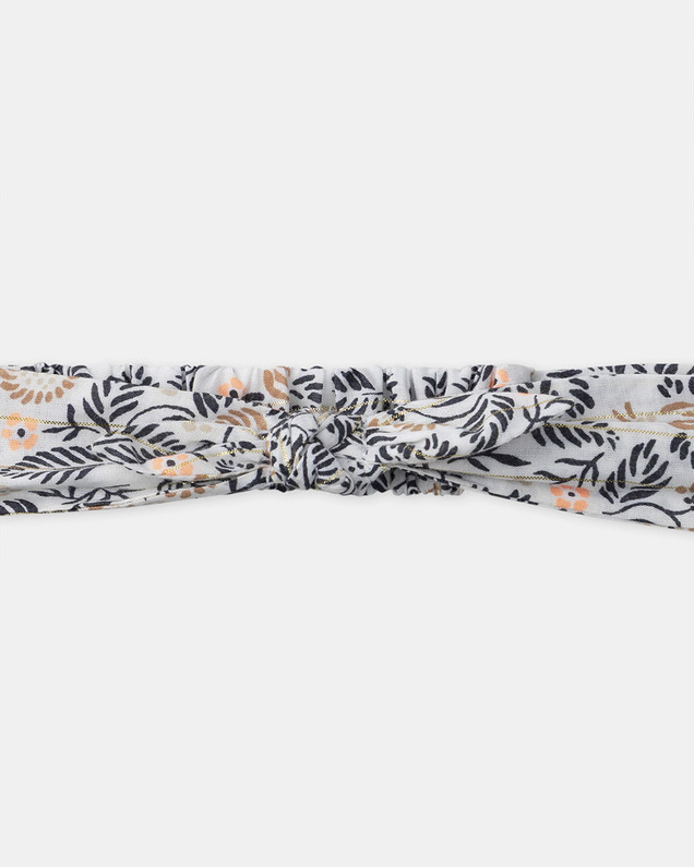 Bandeau cheveux imprimé fleuri Coloris gris foncé Sergent Major