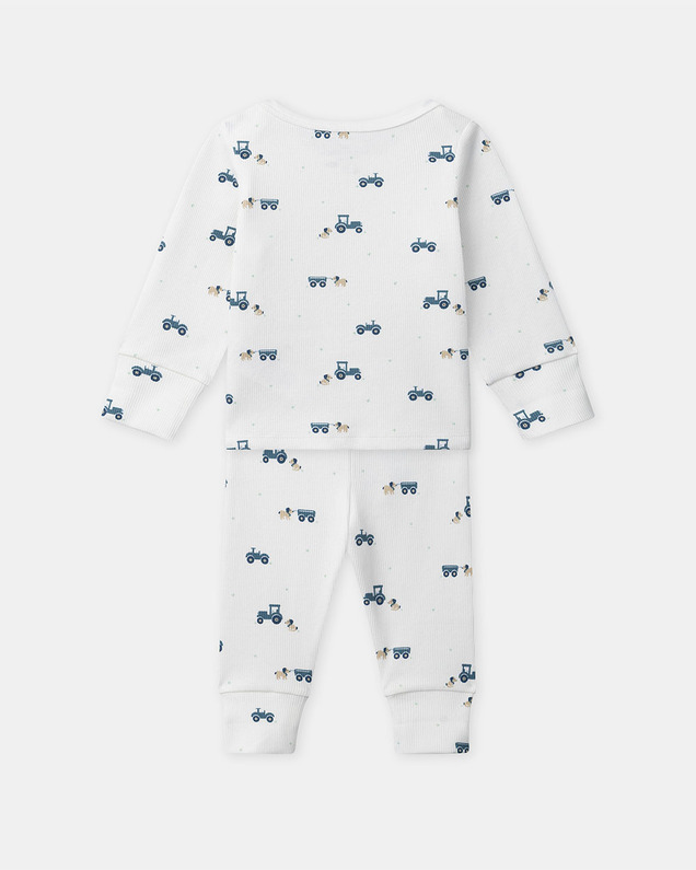 Pyjama évolutif imprimé tracteurs Coloris écru Sergent Major