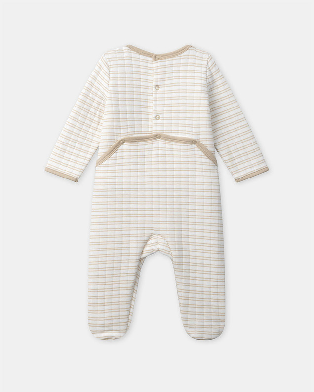 Grenouillère à broderies oies Coloris beige Sergent Major