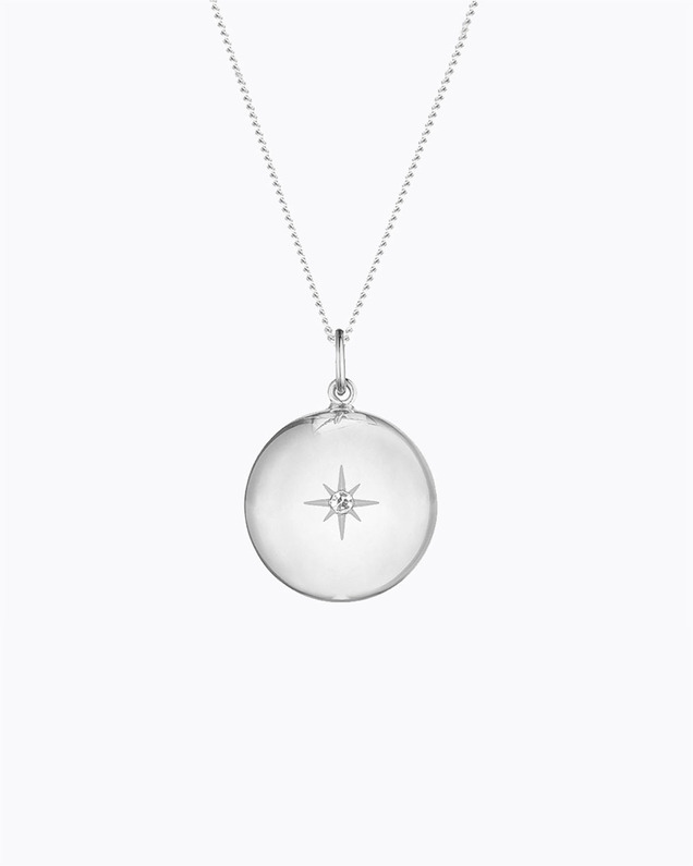 Bola de grossesse Bonne étoile Coloris Argent sur chaine Ilado
