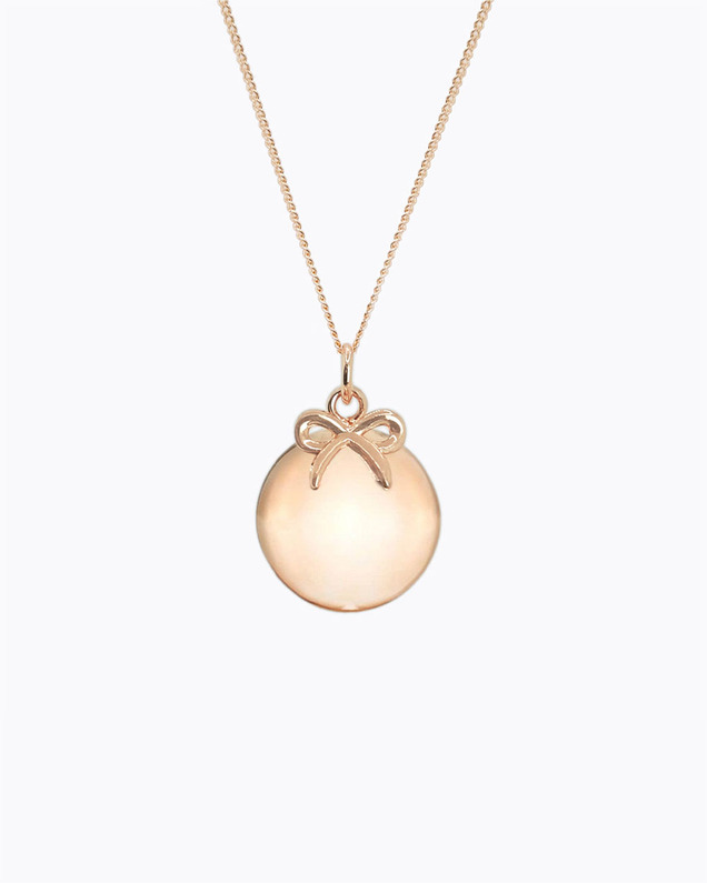 Bola de grossesse Lien Coloris Or rose sur chaine Ilado