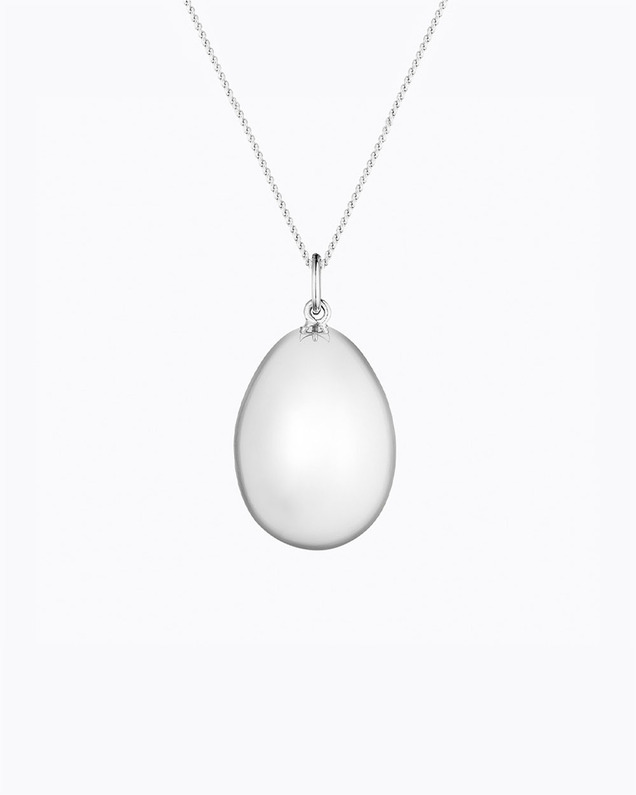 Bola de grossesse Ova Coloris Argent sur chaine Ilado