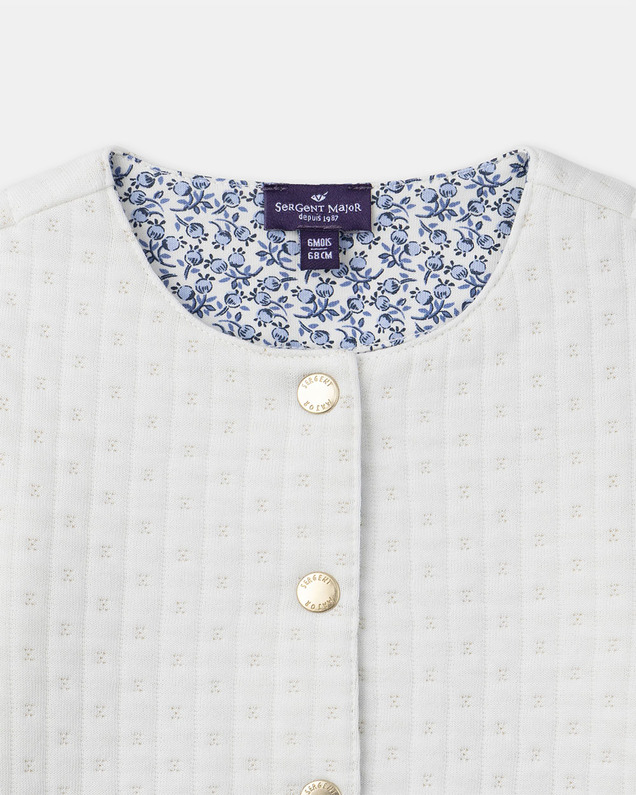Cardigan écru petite fleur Coloris écru Sergent Major
