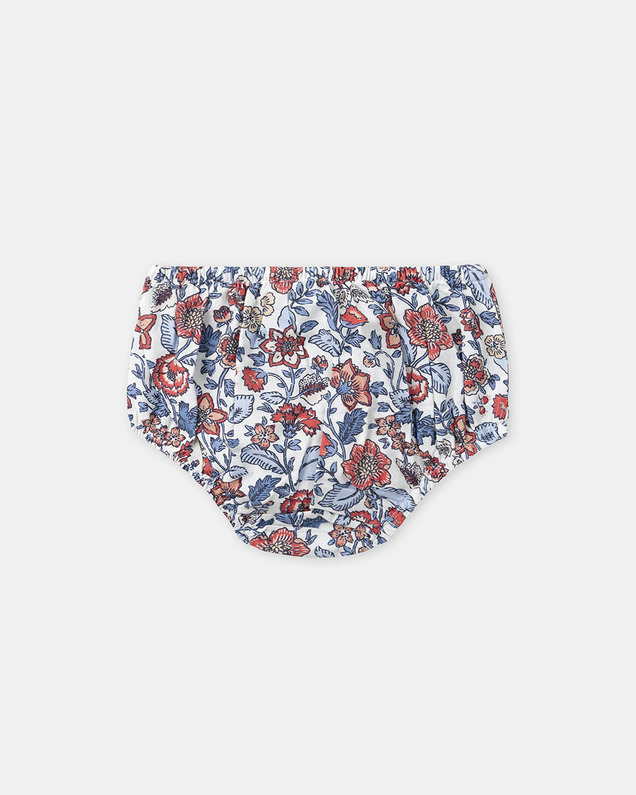 Robe smockée imprimé fleuri Coloris bleu Sergent Major