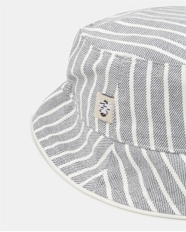 Chapeau &agrave; rayures patch z&eacute;bre Coloris gris  Sergent Major