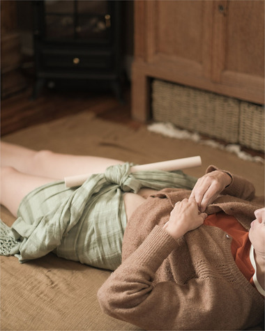Ch&acirc;le Rebozo Couleur Argile  Ilado