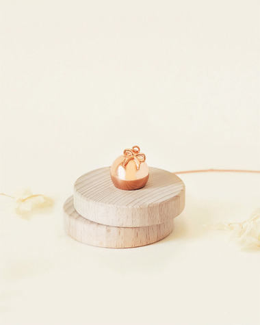 Bola de grossesse Lien Coloris Or rose sur chaine  Ilado