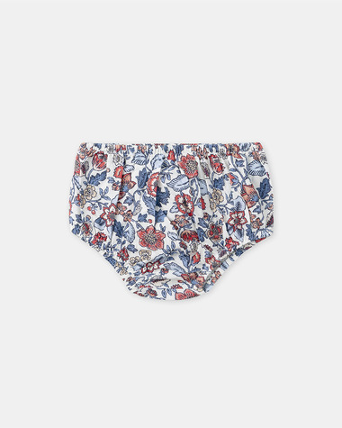 Robe smock&eacute;e imprim&eacute; fleuri Coloris bleu  Sergent Major
