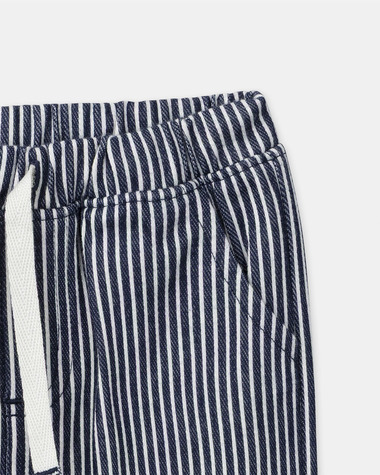 Pantalon &agrave; rayures avec cordon Coloris bleu marine  Sergent Major