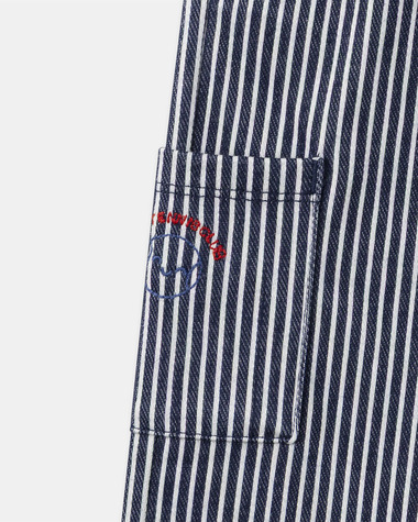 Pantalon &agrave; rayures avec cordon Coloris bleu marine  Sergent Major