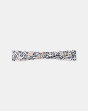 Bandeau cheveux imprim&eacute; fleuri Coloris gris fonc&eacute;  Sergent Major