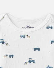 Pyjama &eacute;volutif imprim&eacute; tracteurs Coloris &eacute;cru  Sergent Major