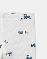 Pyjama &eacute;volutif imprim&eacute; tracteurs Coloris &eacute;cru  Sergent Major