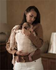 Châle Rebozo Couleur Rose poudré Ilado