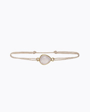 Duo de Bracelets Coeur &agrave; Coeur Quartz Rose M&egrave;re-fille  Ilado