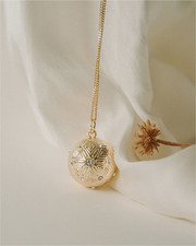 Bola de grossesse Cristal de vie Coloris Or jaune sur chaine Ilado