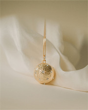 Bola de grossesse Cristal de vie Coloris Or jaune sur chaine Ilado