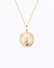 Bola de grossesse Ginkgo Coloris Or jaune sur chaine Ilado