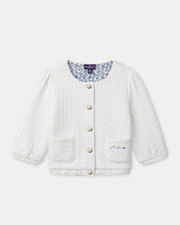 Cardigan &eacute;cru petite fleur Coloris &eacute;cru  Sergent Major