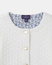 Cardigan &eacute;cru petite fleur Coloris &eacute;cru  Sergent Major