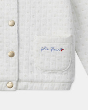 Cardigan &eacute;cru petite fleur Coloris &eacute;cru  Sergent Major