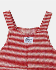 Salopette &agrave; rayures avec poches Coloris rouge  Sergent Major