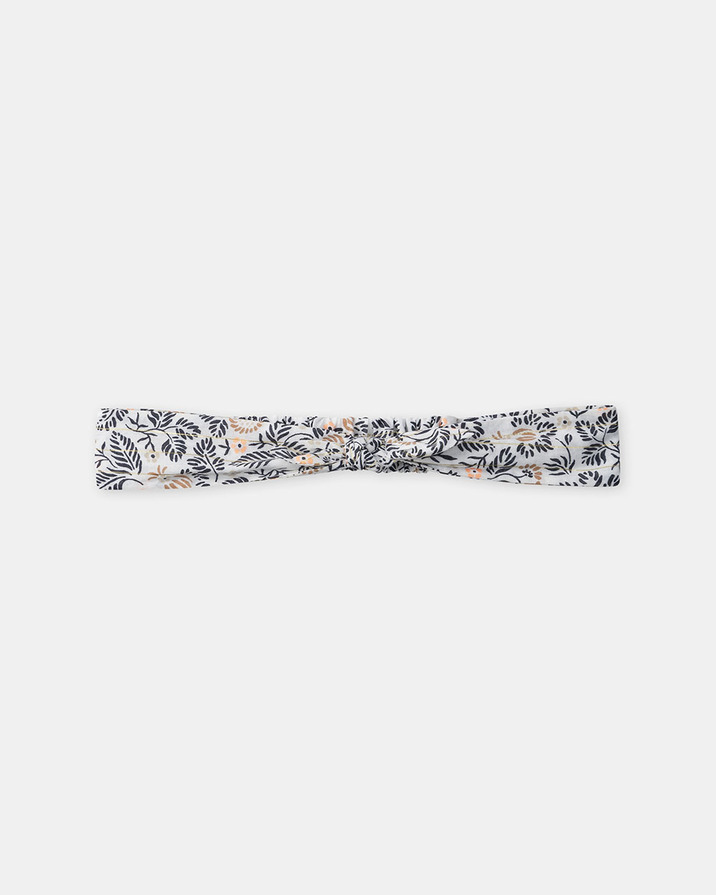 Bandeau cheveux imprim&eacute; fleuri Coloris gris fonc&eacute;  Sergent Major