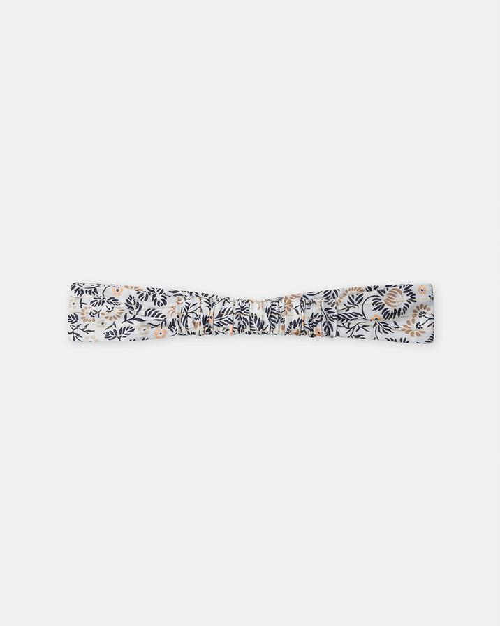 Bandeau cheveux imprim&eacute; fleuri Coloris gris fonc&eacute;  Sergent Major