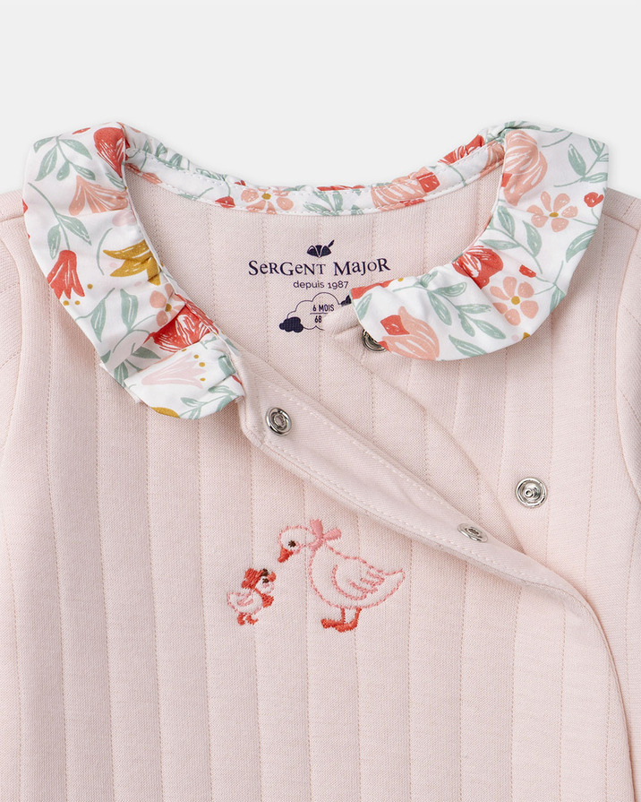 Grenouill&egrave;re rose &agrave; col volant Coloris rose  Sergent Major