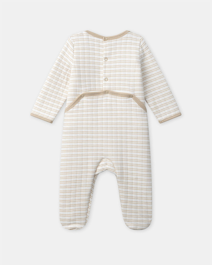 Grenouillère à broderies oies Coloris beige Sergent Major
