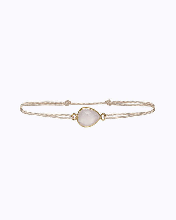 Duo de Bracelets Coeur &agrave; Coeur Quartz Rose M&egrave;re-fille  Ilado