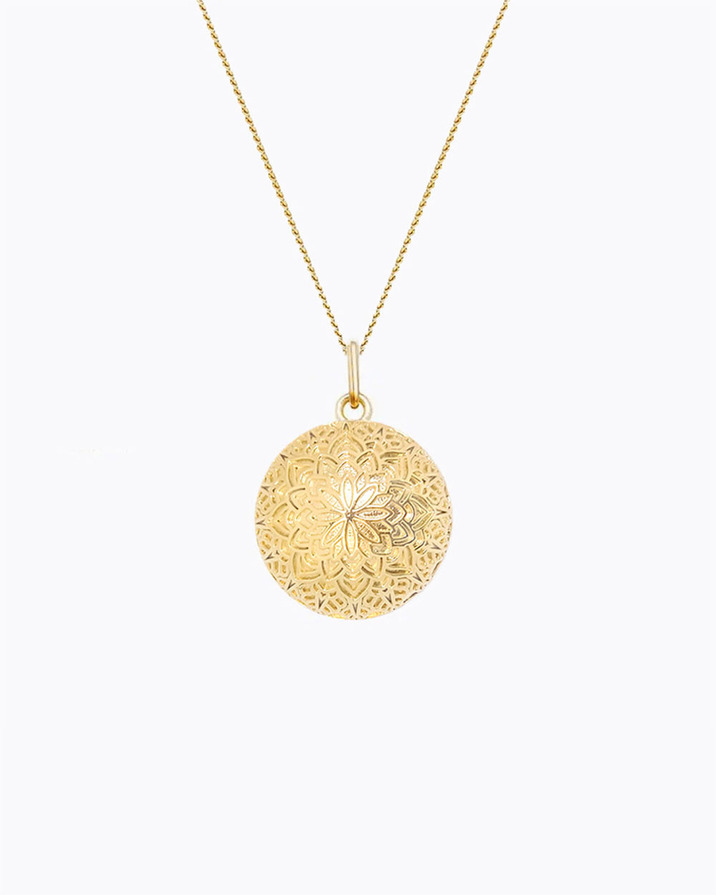 Bola de grossesse Dentelle Coloris Or Jaune sur chaine  Ilado