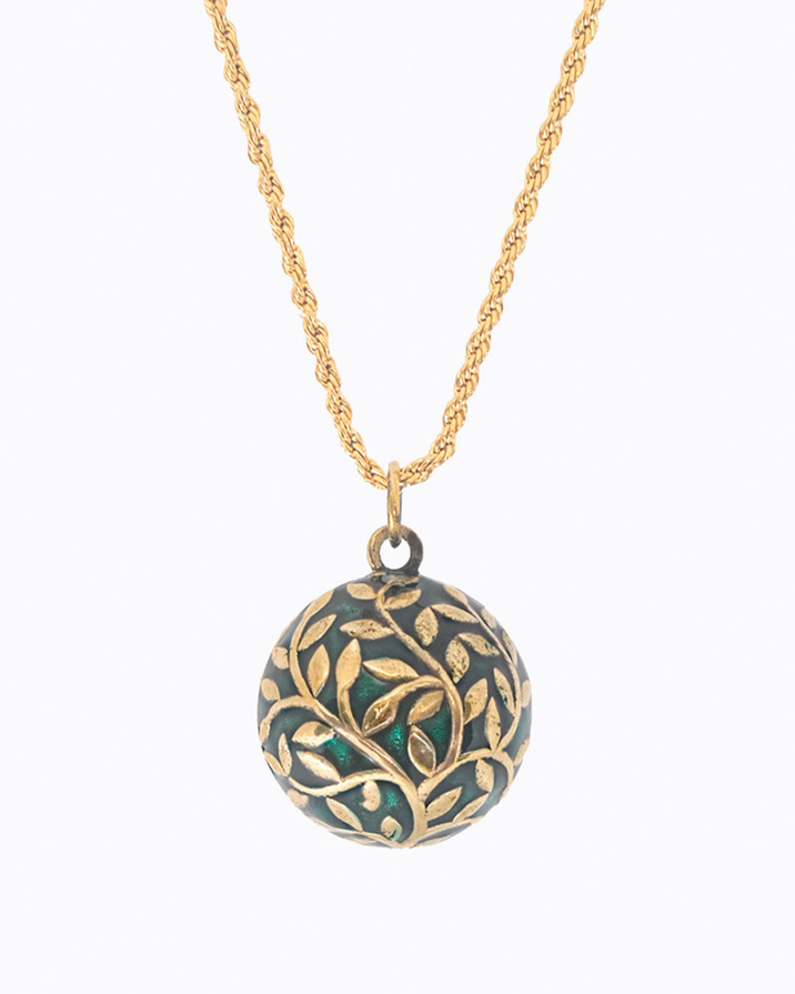 Bola de grossesse Vegetal Coloris Or jaune sur chaine  Ilado