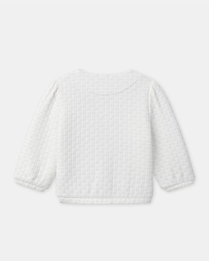 Cardigan &eacute;cru petite fleur Coloris &eacute;cru  Sergent Major