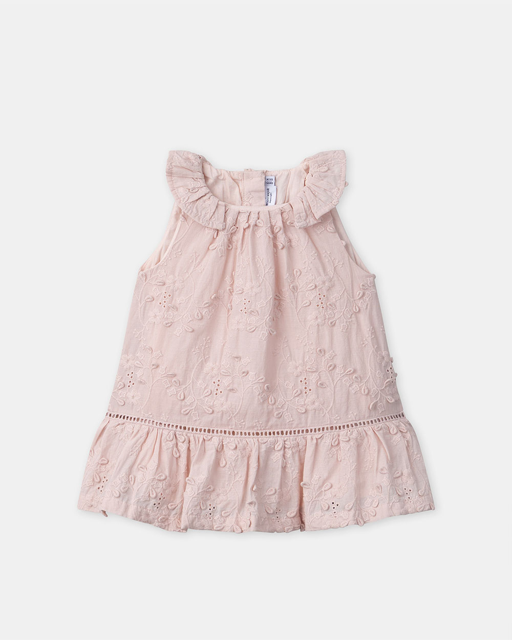Robe &agrave; broderies florales Coloris rose  Sergent Major