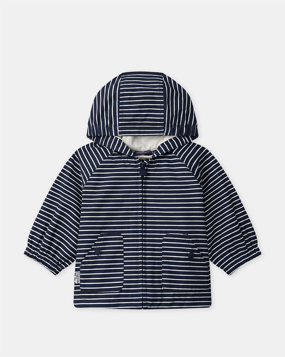 Imperm&eacute;able 3-en-1 &agrave; rayures Coloris bleu marine  Sergent Major