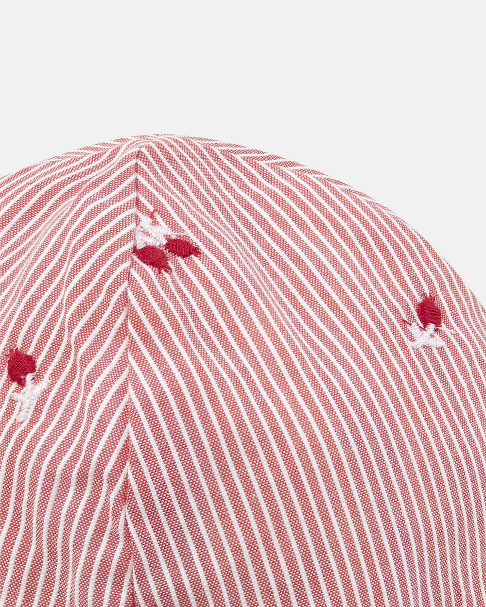 Chapeau à rayures et broderies baies Coloris naturel Sergent Major