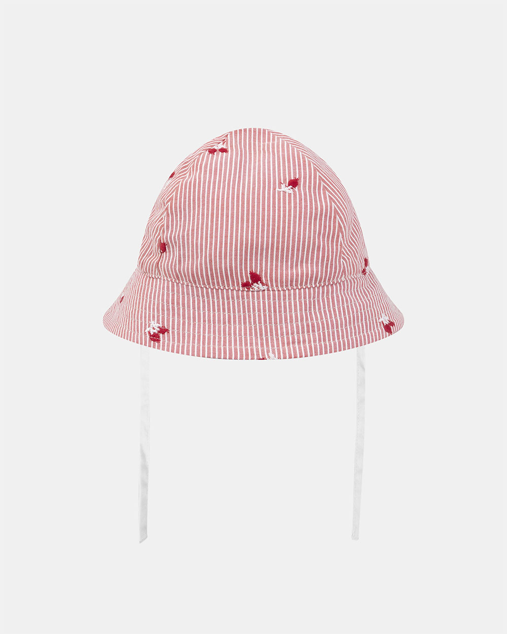 Chapeau à rayures et broderies baies Coloris naturel Sergent Major