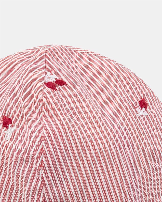 Chapeau à rayures et broderies baies Coloris naturel Sergent Major