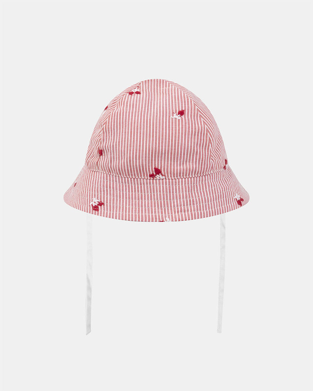 Chapeau à rayures et broderies baies Coloris naturel Sergent Major