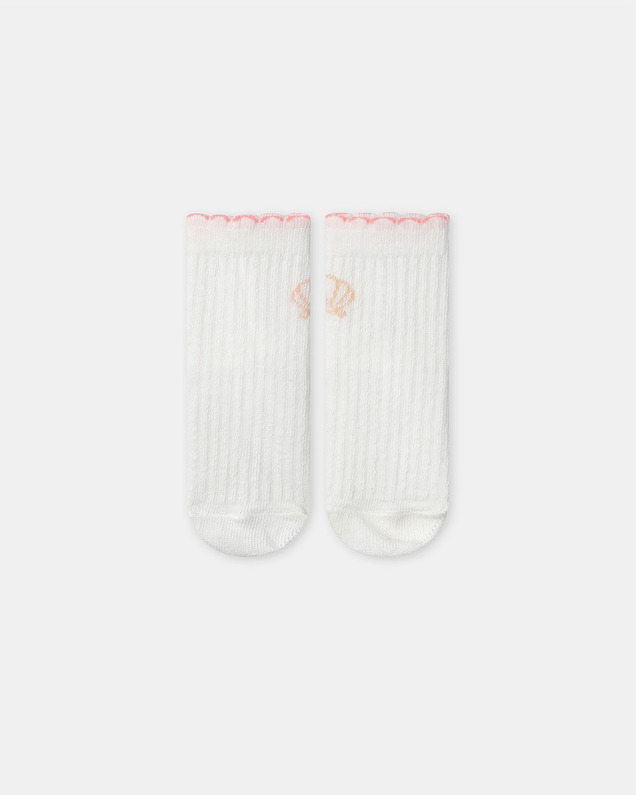 Chaussettes côtelées coquillage Coloris écru Sergent Major
