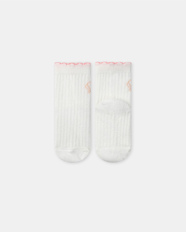 Chaussettes côtelées coquillage Coloris écru Sergent Major