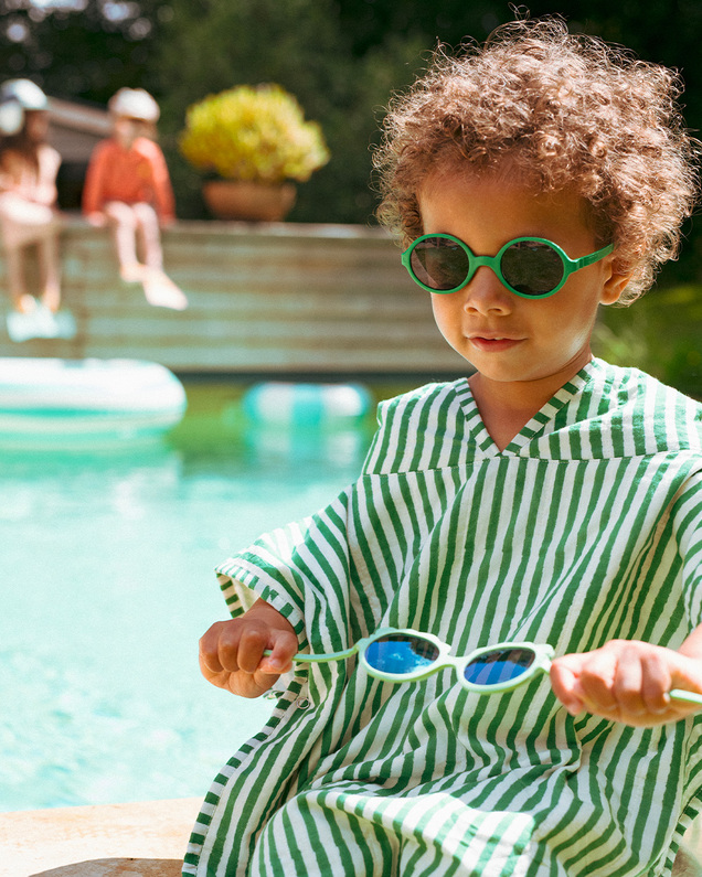Lunettes de soleil bébé Lion 1-2 ans Coloris sauge Ki Et La
